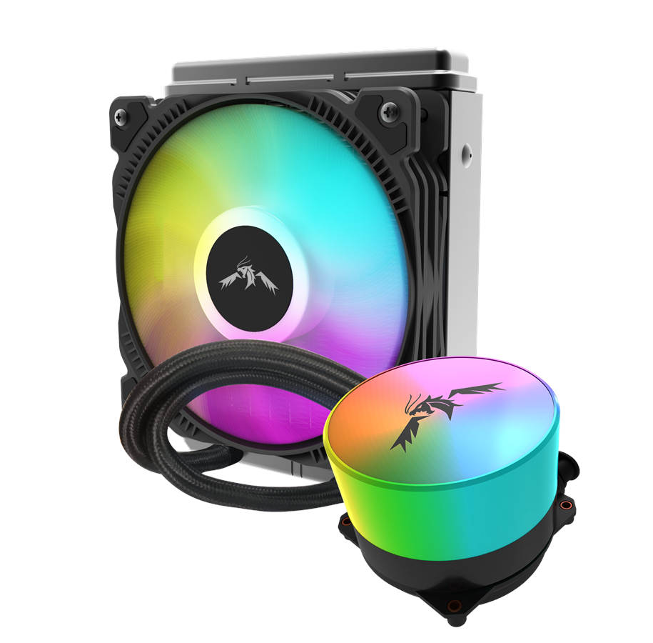 CPU-jäähdytys - DUTZO Kōri Lite RGB 120 - CPU Vesijäähdytys - Max 30 dBA - KORI-LITE-RGB-120