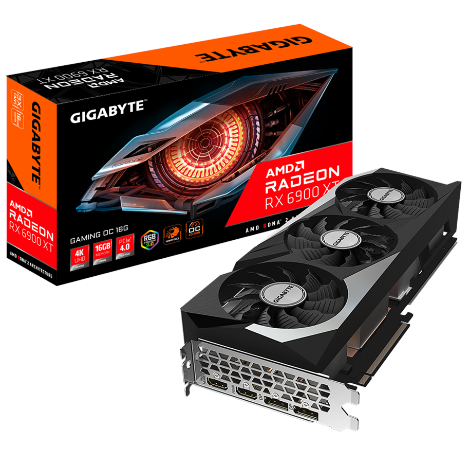 Näytönohjaimet - GIGABYTE Radeon RX 6900 XT GAMING OC - 16GB GDDR6 RAM - Näytönohjaimet - GV-R69XTGAMING OC-16GD