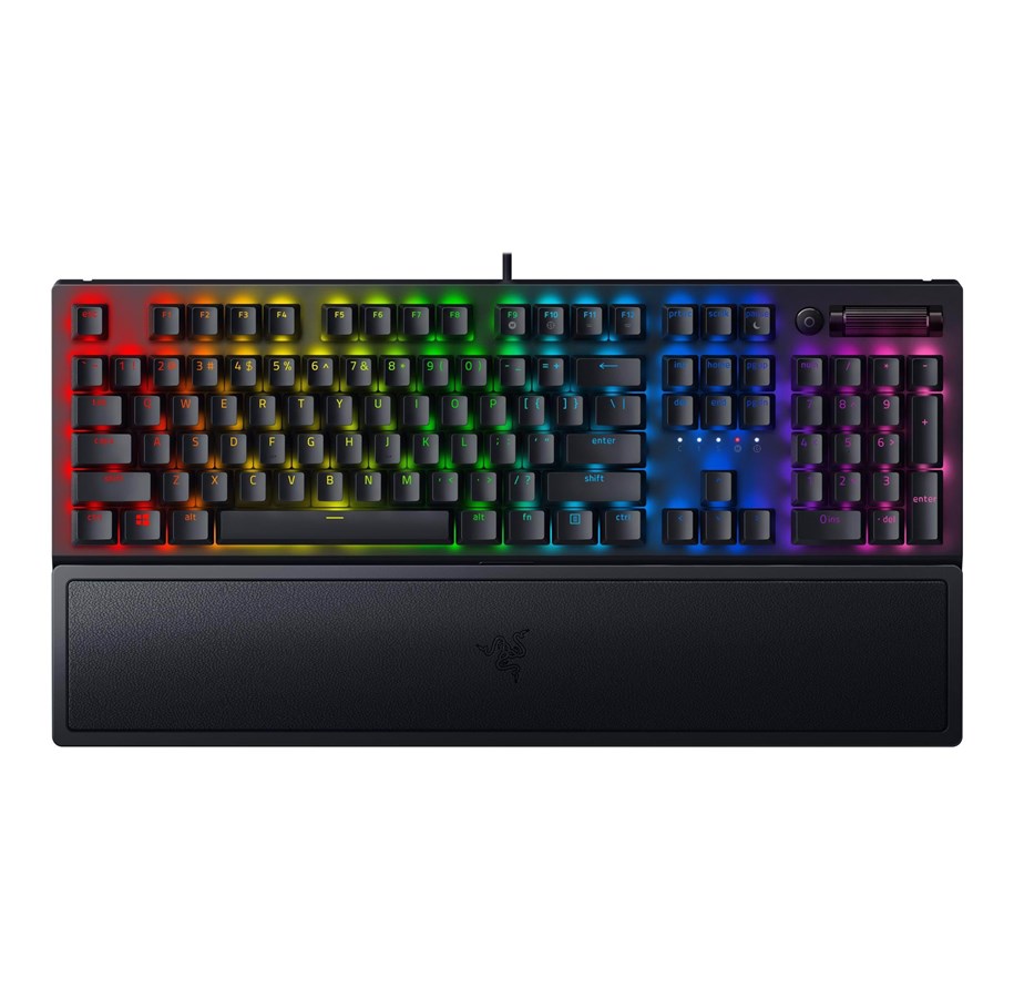 Näppäimistöt - Razer BlackWidow V3 - Keltainen - ND - Näppäimistö - Pohjoismainen - Musta - RZ03-03542000-R3N1