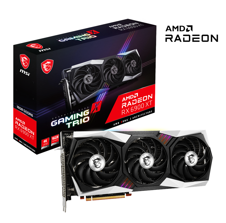 Näytönohjaimet - MSI Radeon RX 6900 XT GAMING X TRIO - 16GB GDDR6 RAM - Näytönohjaimet - RX 6900 XT GAMING X TRIO 16G