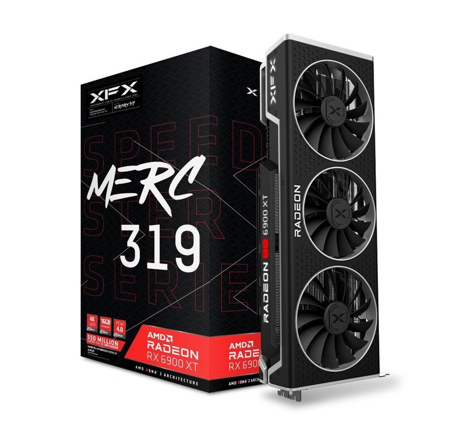 Näytönohjaimet - XFX Radeon RX 6900 XT Speedster MERC 319 Black - 16GB GDDR6 RAM - Näytönohjaimet - RX-69XTACBD9