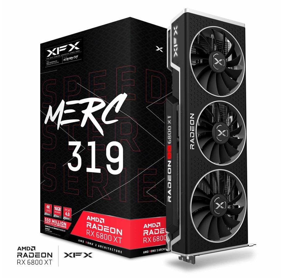 Näytönohjaimet - XFX Radeon RX 6800 XT Merc 319 Core - 16GB GDDR6 RAM - Näytönohjaimet - RX-68XTALFD9