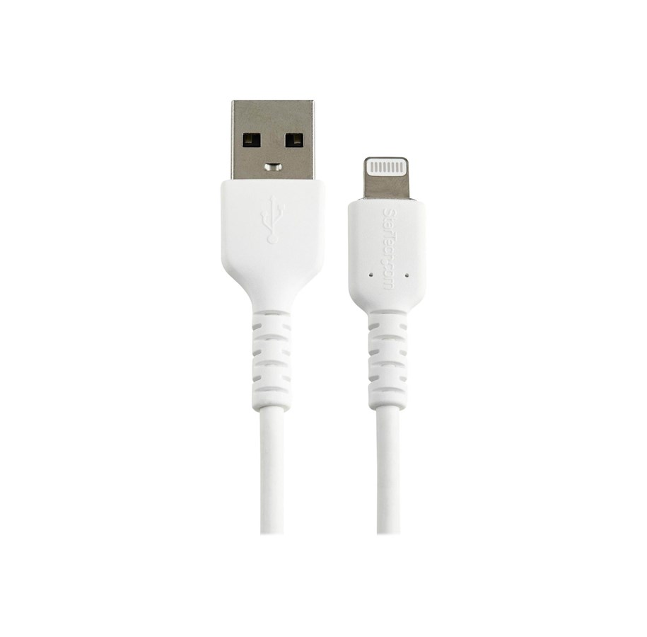 Näyttökaapeli - StarTech.com 30cm Durable USB A to Lightning Cable - RUSBLTMM30CMW
