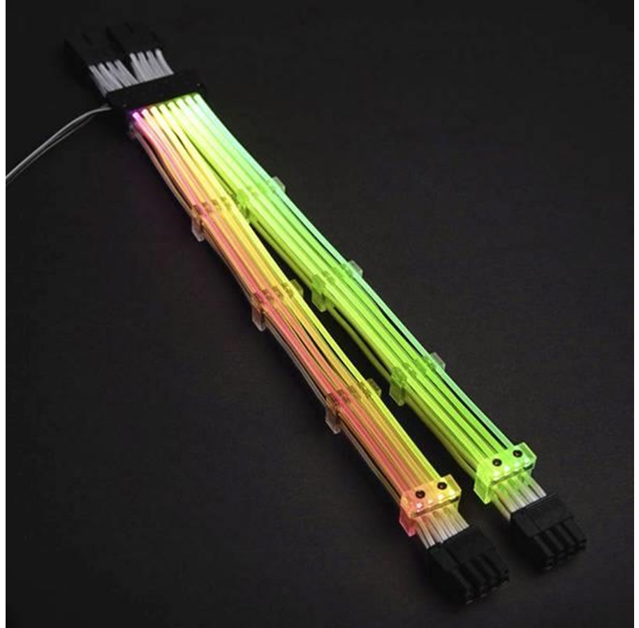 Sisäiset virtakaapelit - Lian Li Strimer 8-Pin RGB PCI-E Powercable *DEMO* - Strimer 8 pin