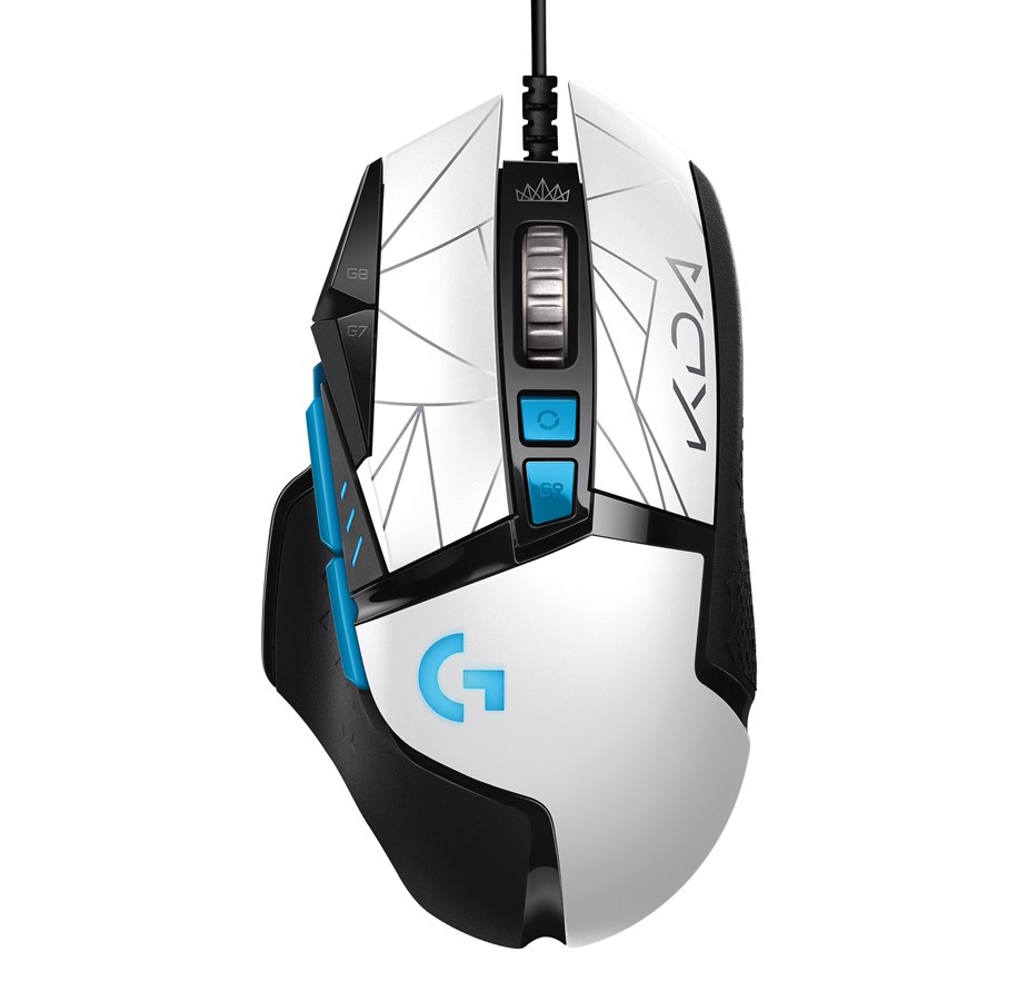 Hiiret - Logitech G502 HERO - KDA/LOL - Pelihiiri - Optinen - 11 painiketta - Valkoinen - 910-006098