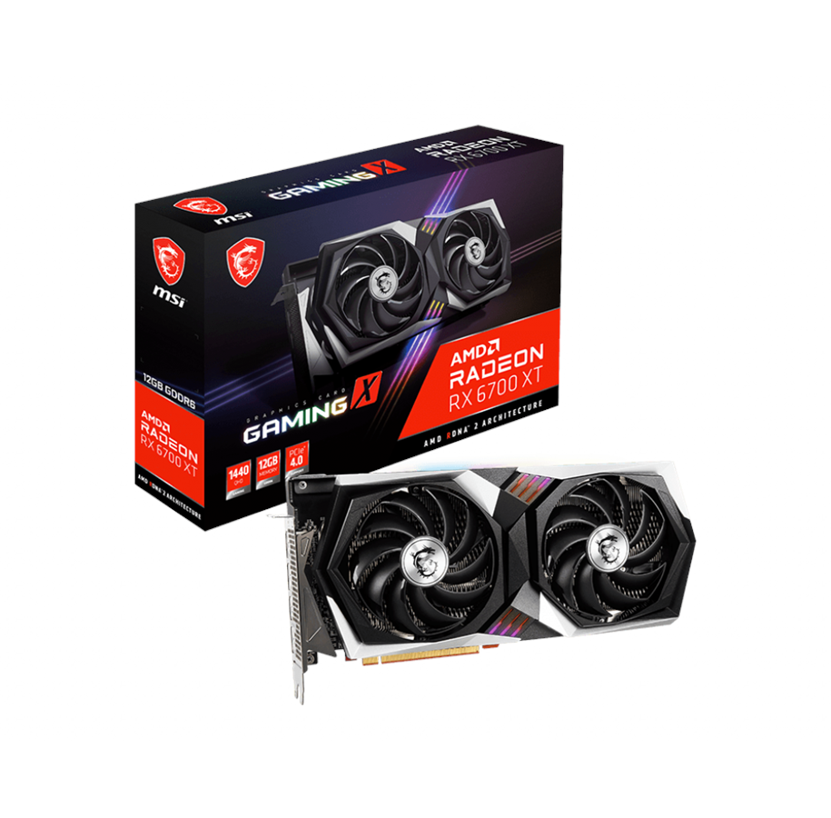 Näytönohjaimet - MSI Radeon RX 6700 XT GAMING X - 12GB GDDR6 RAM - Näytönohjaimet - RX 6700 XT GAMING X 12G