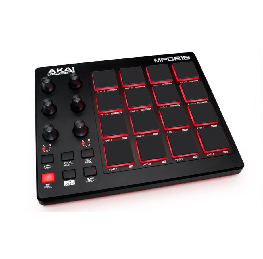 Musiikki-instumentit & DJ-laitteet - Akai MPD 218 - MIDI 16 Pad Controller - MPD218