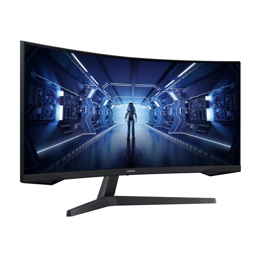 Näyttö - 34" Samsung Odyssey G5 C34G55TWWR - 3440x1440 - 165Hz - VA - HDR10 - Curved - LC34G55TWWRXEN