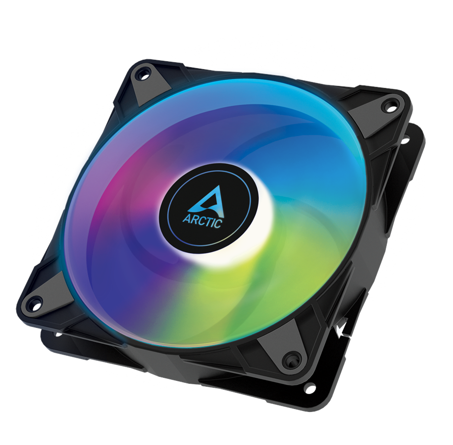 Kotelotuuletin - Arctic P12 PWM PST A-RGB - Kotelotuuletin - 120mm - Musta RGB LED valolla - 24 dBA - ACFAN00231A