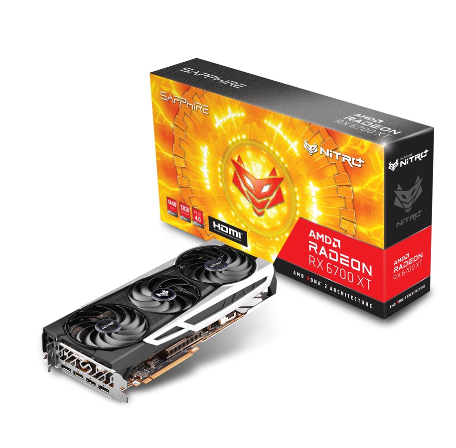 Näytönohjaimet - Sapphire Radeon RX 6700 XT NITRO+ - 12GB GDDR6 RAM - Näytönohjaimet - 11306-01-20G
