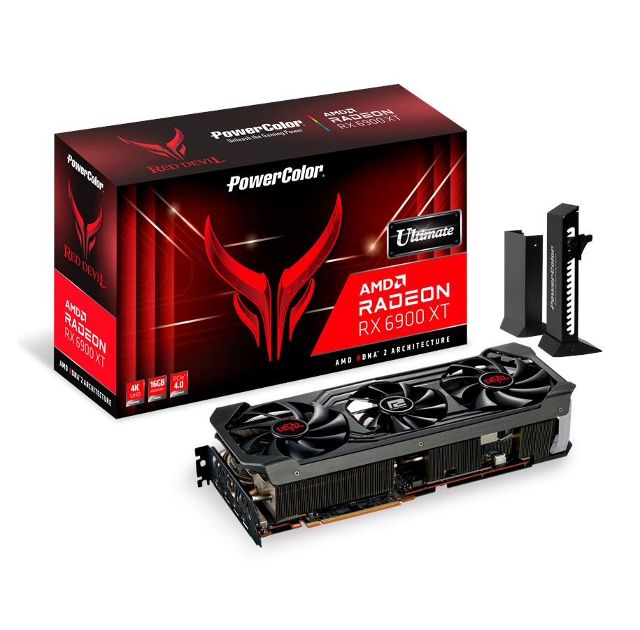 Näytönohjaimet - PowerColor Radeon RX 6900 XT Red Devil - 16GB GDDR6 RAM - Näytönohjaimet - AXRX 6900XTU 16GBD6-3DHE/OC