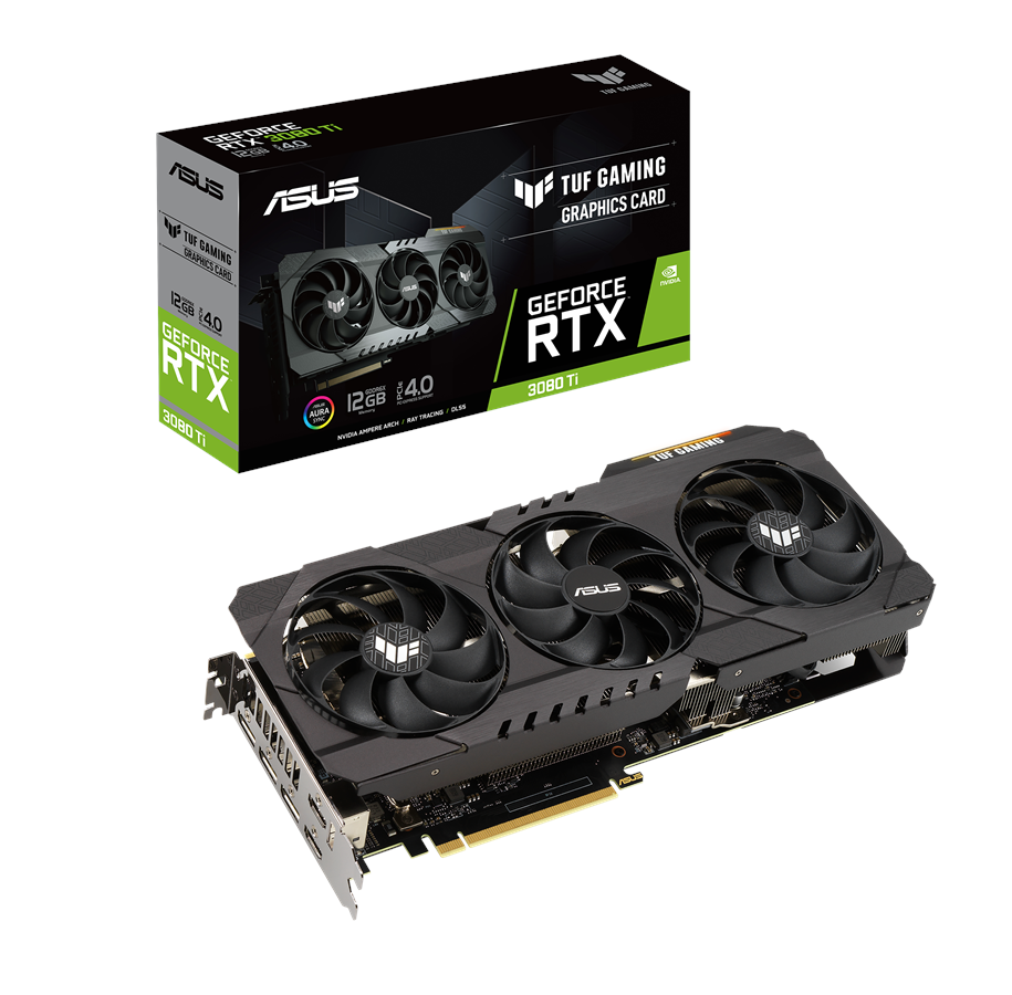 Näytönohjaimet - ASUS GeForce RTX 3080 Ti TUF - 12GB GDDR6X RAM - Näytönohjaimet - 90YV0GU0-M0NM00