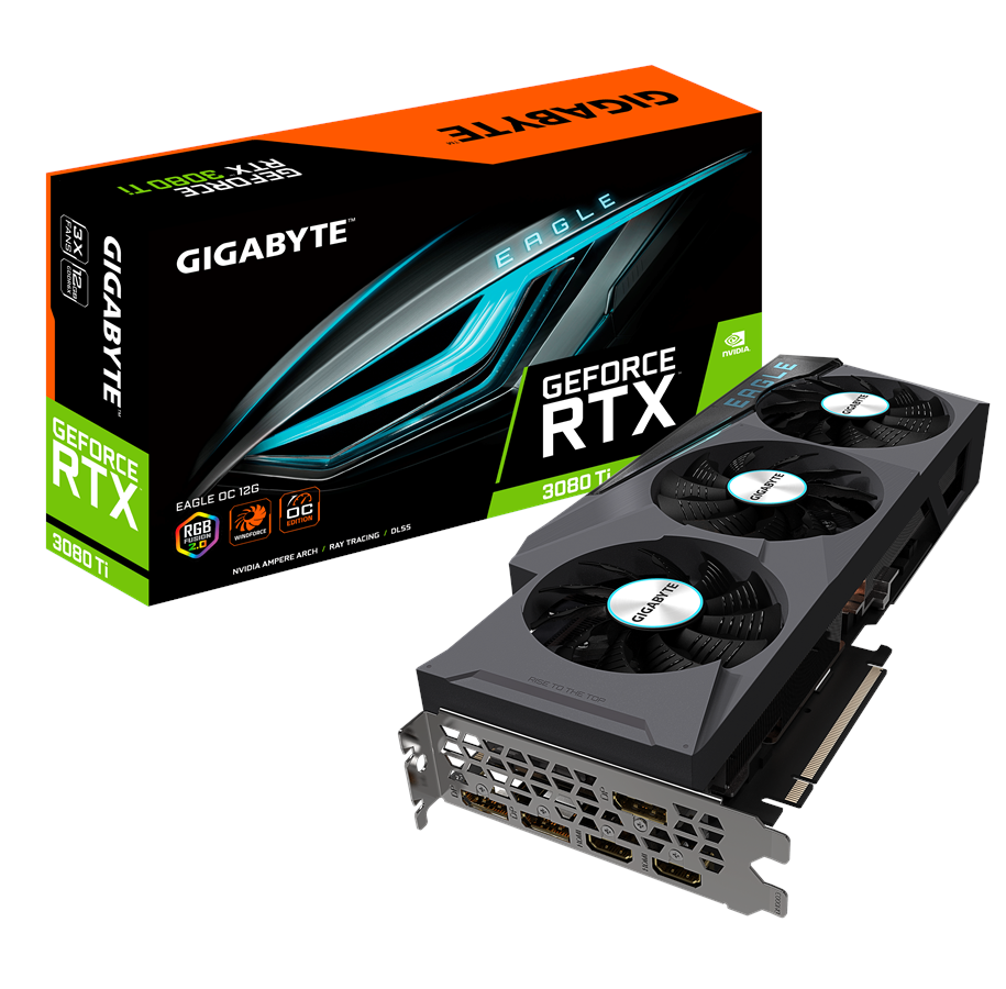 Näytönohjaimet - GIGABYTE GeForce RTX 3080 Ti EAGLE OC - 12GB GDDR6X RAM - Näytönohjaimet - GV-N308TEAGLE OC-12GD