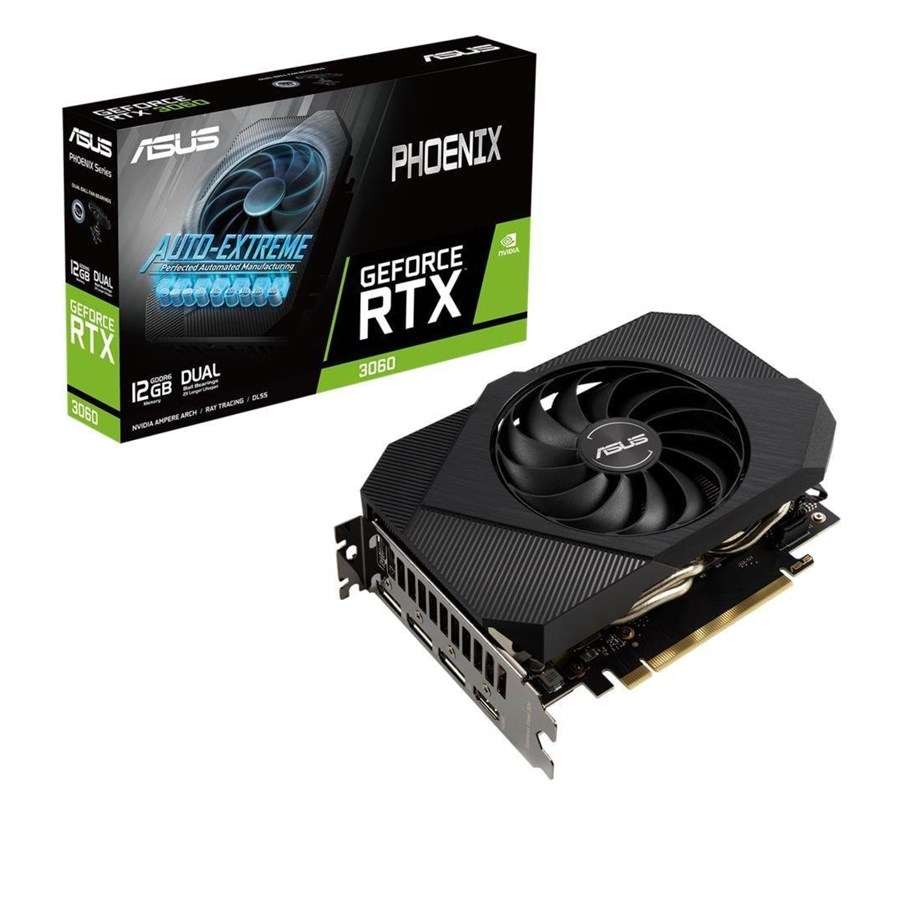 Näytönohjaimet - ASUS GeForce RTX 3060 Phoenix LHR - 12GB GDDR6 RAM - Näytönohjaimet - 90YV0GB4-M0NA10