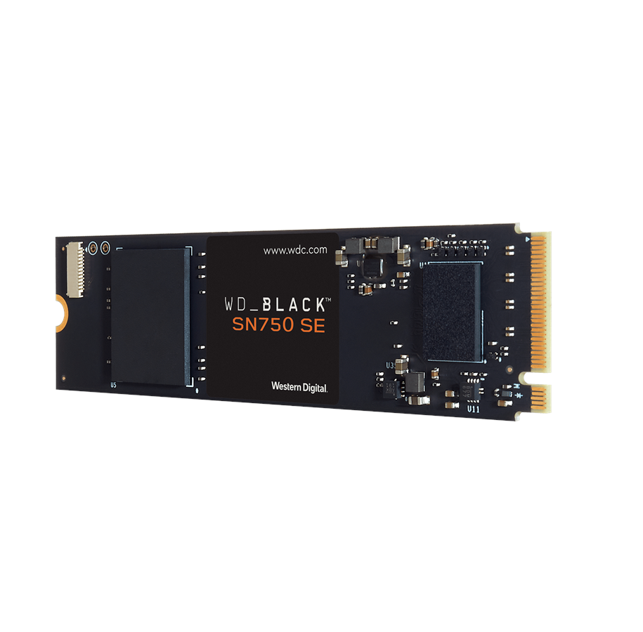 SSD 2 - WD Musta SN750 SE M.2 NVMe SSD - 1TB - WDS100T1B0E