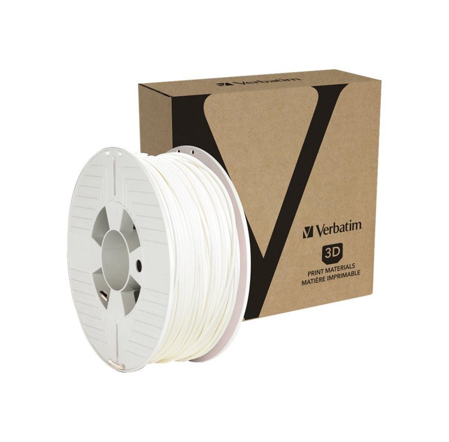 Filamentti/hartsi - 3D-tulostin - Verbatim PLA 3D filament - Valkoinen - 55328