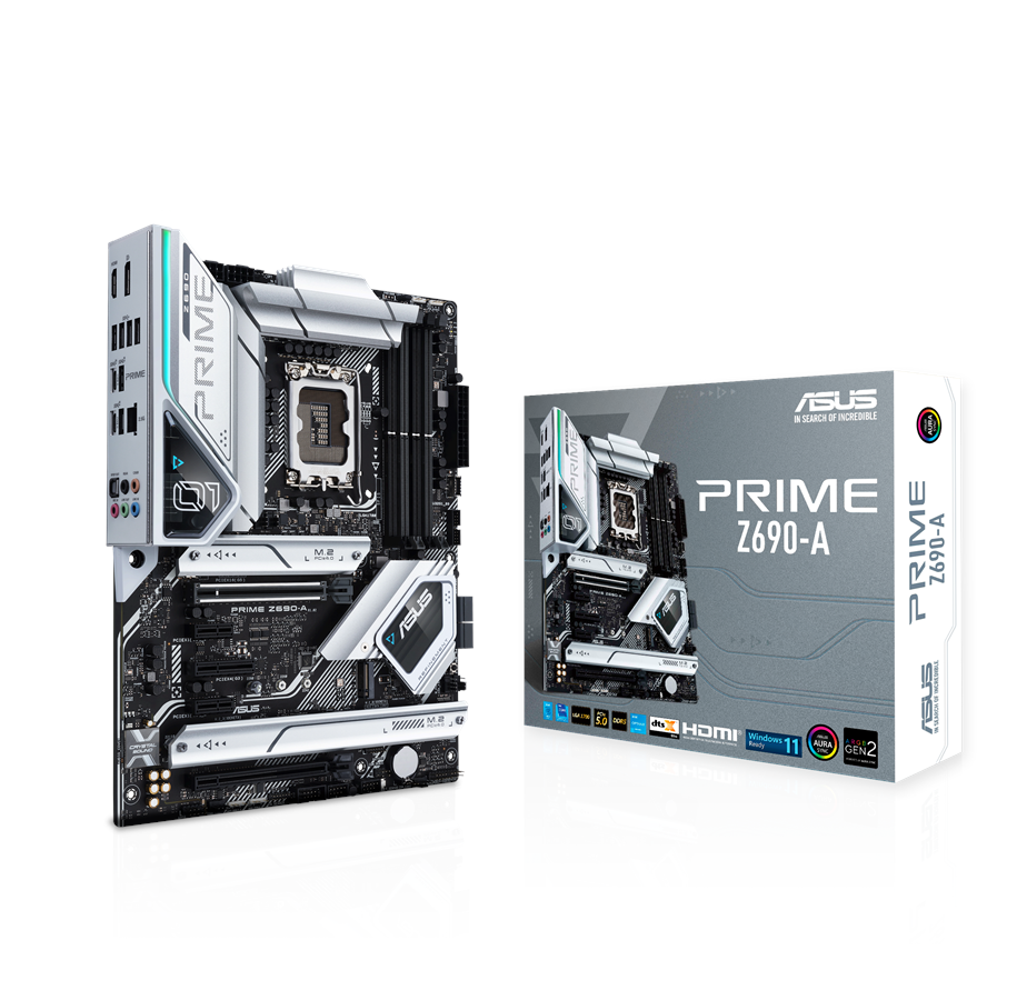 Emolevy - ASUS PRIME Z690-A Emolevy - Intel Z690 - Intel LGA1700 - DDR5 RAM - ATX - 90MB18L0-M0EAY0