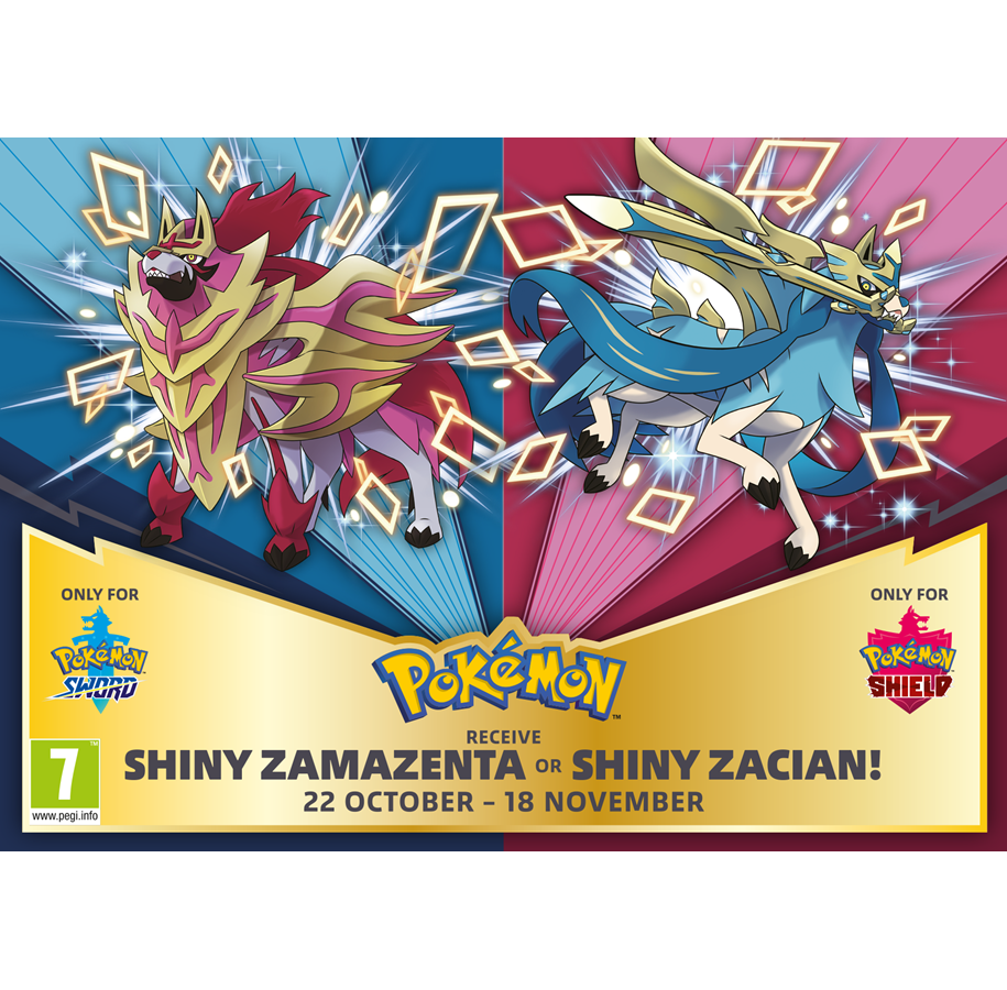 Pelit - Pokemon Shiny Zacian (ONLY FOR POKEMON SHIELD) - Nintendo Switch - PokemoncodeShinyZacian