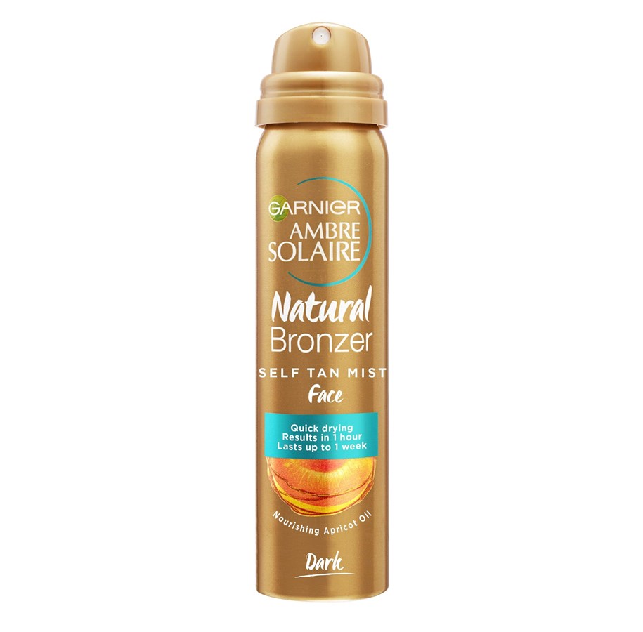 Vartalonhoito - Garnier Ambre Solaire Luonnollinen Rusketusvoide Nopeasti Kuivuva Tumma Itseruskettava Kasvosuihke - XDK02764
