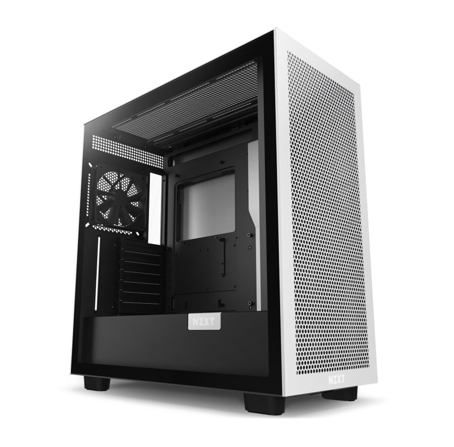 Kotelot - NZXT H7 Flow Matte Valkoinen / Musta - Kotelot - Miditower - Valkoinen - CM-H71FG-01