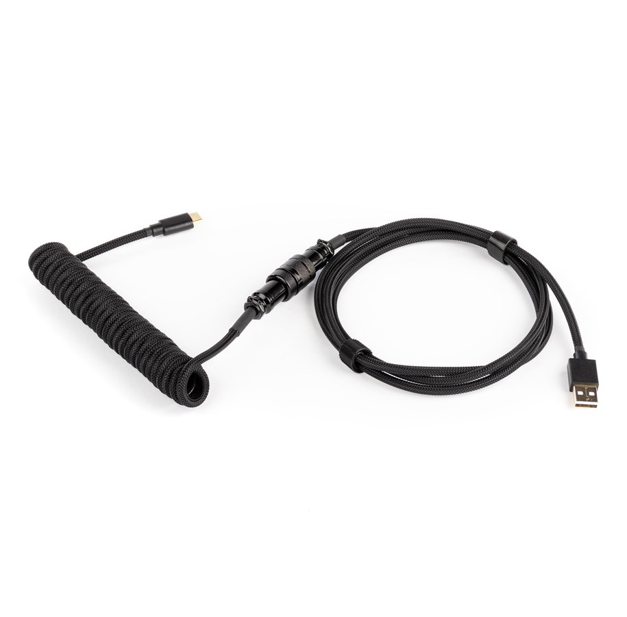 Näppäimistöt - DUTZO Kierretty Aviator USB-C kaapeli - Musta - Päivitä lisävarusteita - Musta - DCA-UC-BLK