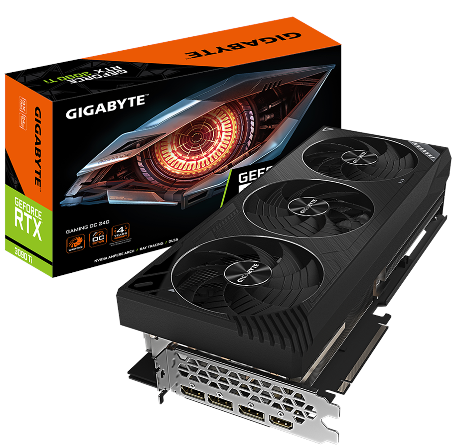 Näytönohjaimet - GIGABYTE GeForce RTX 3090 Ti GAMING OC - 24GB GDDR6X RAM - Näytönohjaimet - GV-N309TGAMING OC-24GD