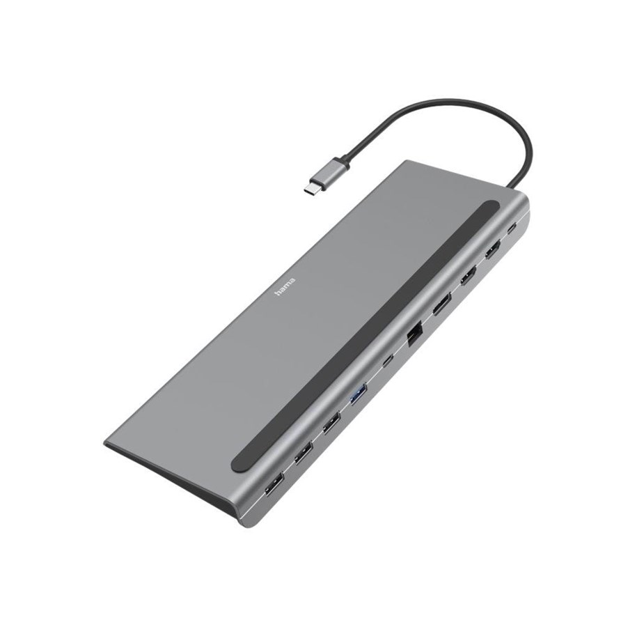 Telakointiasemat - Hama USB-C telakointiasema "Connect2Office Pro" 10 portilla - 00200100