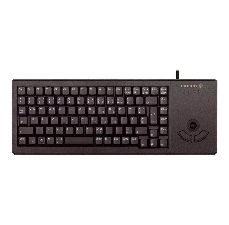 Näppäimistöt - Cherry G84-5400 XS Trackball Keyboard - Näppäimistö - Englanti (UK) - Musta - G84-5400LUMGB-2