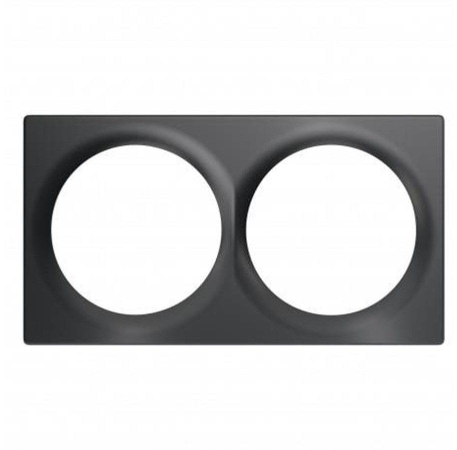 Smart Home - Älykoti - Fibaro Walli Line kaksinkertainen peitelevy antrasiitti - FG-Wx-PP-0003-8