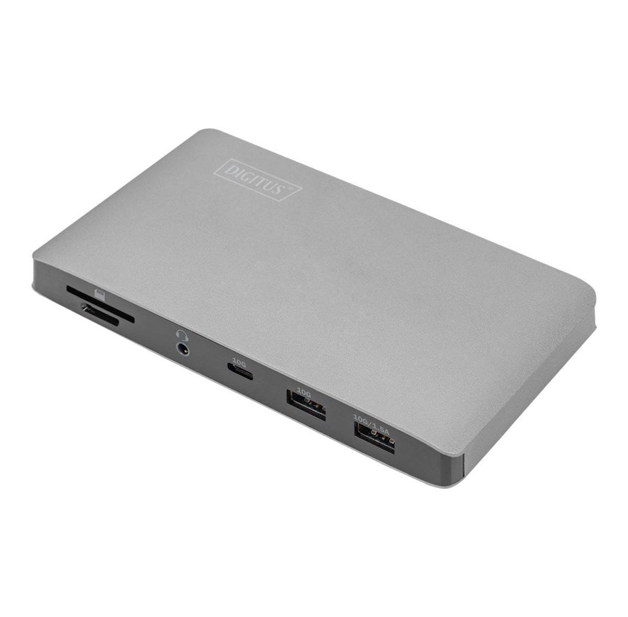 Telakointiasemat - DIGITUS - telakointiasema- USB-C 3.1 Gen 1 / Thunderbolt 3- 2 x DP- GigE - DA-70895