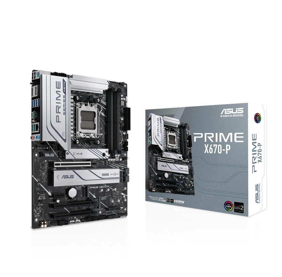 Emolevy - ASUS PRIME X670-P Emolevy - AMD X670 - AMD AM5 - DDR5 RAM - ATX - 90MB1BU0-M0EAY0