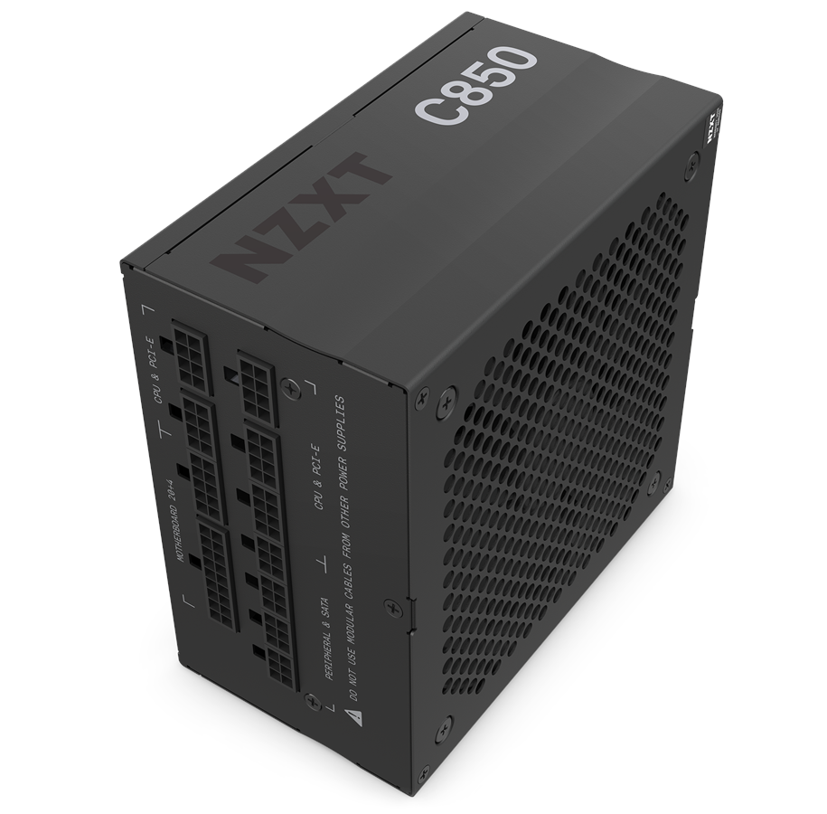 Virtalähde - NZXT C-Series Kulta C850 Virtalähde - 850 Watt - 135 mm - ATX 2.52 - 80 Plus Kulta sertifioitu - PA-8G1BB-EU