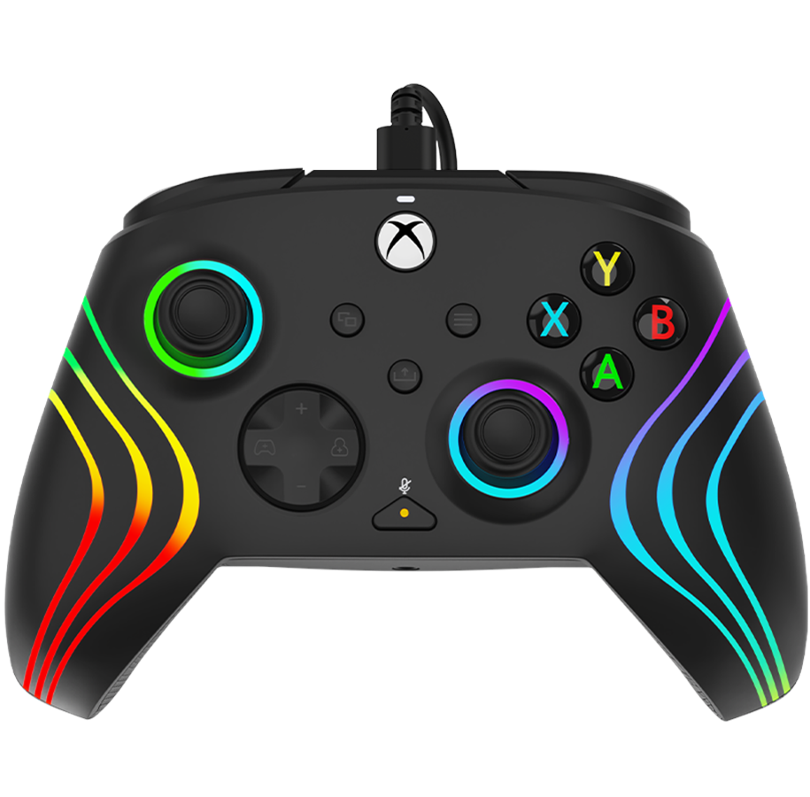 Pelit - lisävarusteet - PDP Afterglow Wave Wired Controller - Musta - Wired Controller - Microsoft Xbox One - 049-024-EU