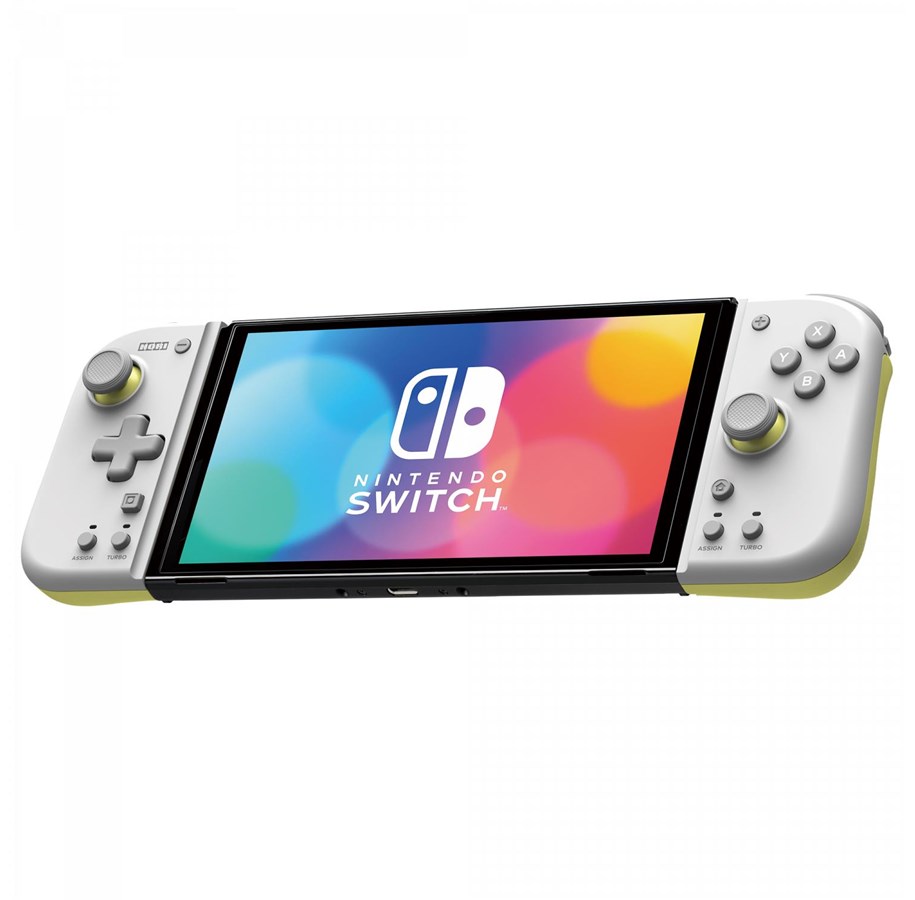 Pelit - lisävarusteet - HORI Split Pad Compact (Light Gray & Yellow ) - Miscellaneous Controller - Nintendo Switch - NSW-373U