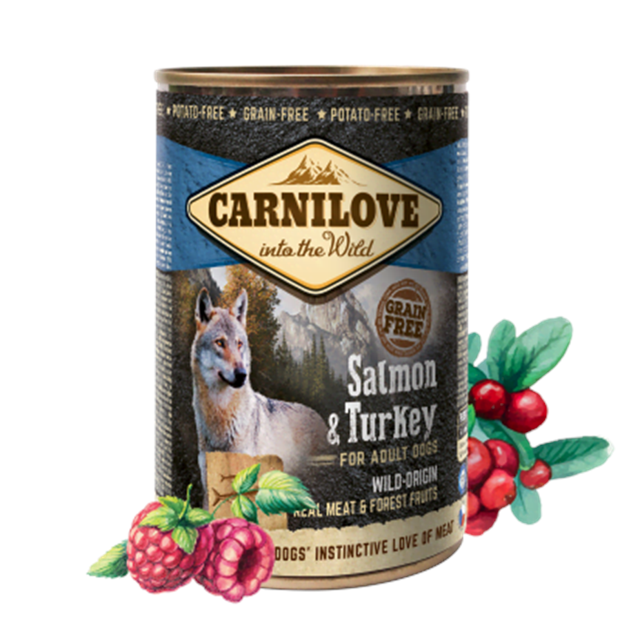 Koirat - Carnilove Salmon & Turkey for Adult Dogs 400g - CH070040