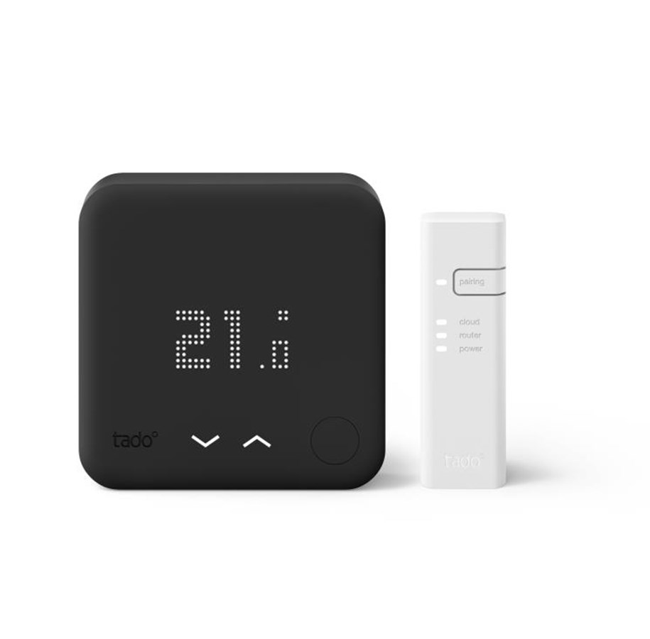 Smart Home - Älykoti - tado Starter Kit Wired Smart Thermostat V3+ (Black Edition) - TAD-104530