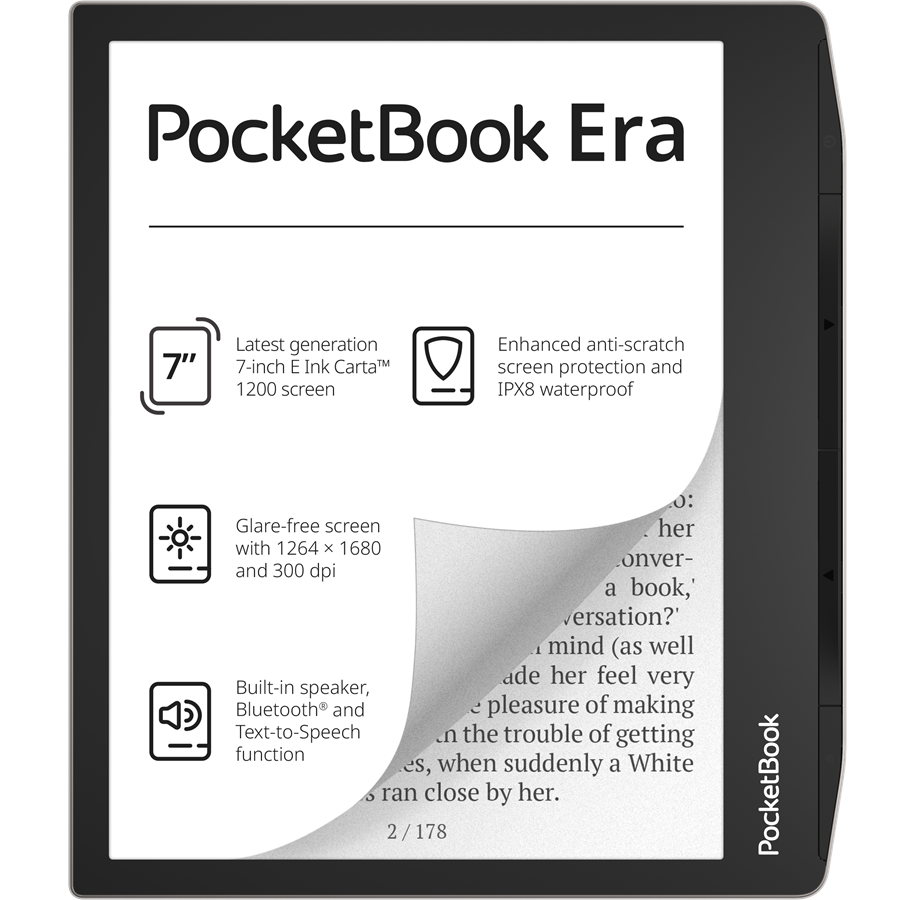 E-kirjan lukulaite - PocketBook Era - eBook-lukulaite - Linux 3.10.65 - 16 GB - 7 tuumaa - PB700-U-16-WW