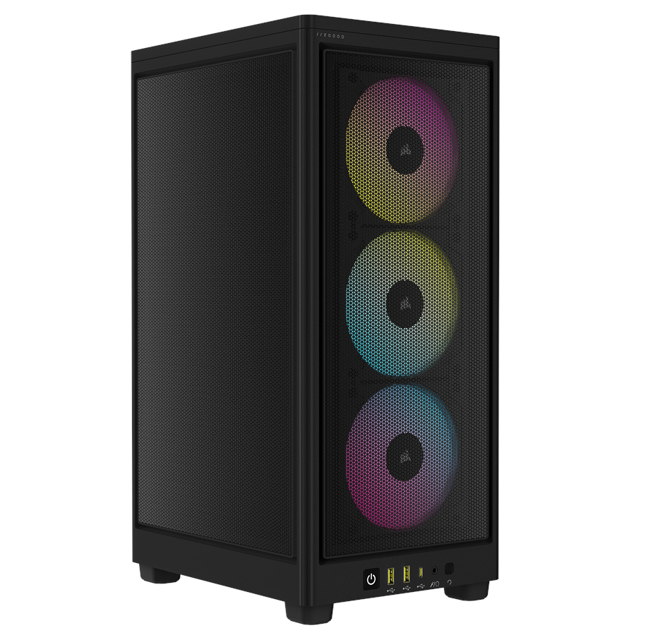 Kotelot - Corsair iCUE 2000D RGB AIRFLOW - Black - Kotelot - Minitower - Musta - CC-9011246-WW