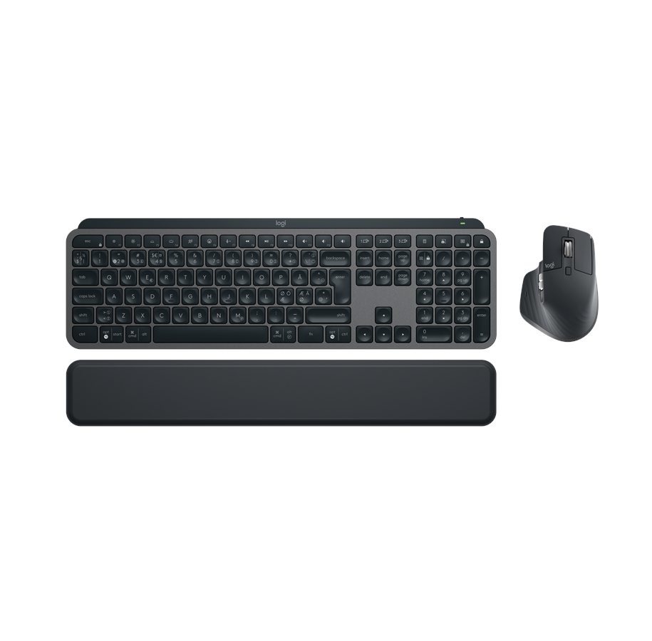 Näppäimistöt - Logitech MX Keys S Combo Graphite - ND - Näppäimistö - Pohjoismainen - Musta *DEMO* - 920-011612