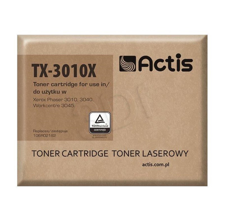 Mustepatruunat, värikasetit ja lisävarusteet - Actis standard TX-3010X - black - toner cartridge (alternative for: Xerox 106R02182) - TX-3010X