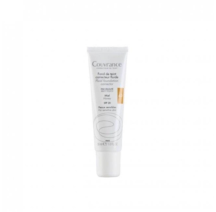 Meikit - Avène Couvrance Fluid Foundation Corrector SPF20 4.0 Honey 30 ml - 3282770100556