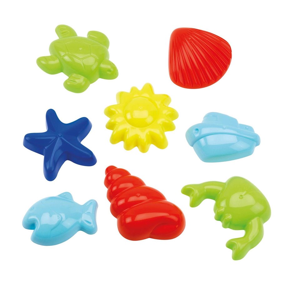 Ulkoleikit - Ecoiffier Underwater World Sand Shapes 8pcs. - 630