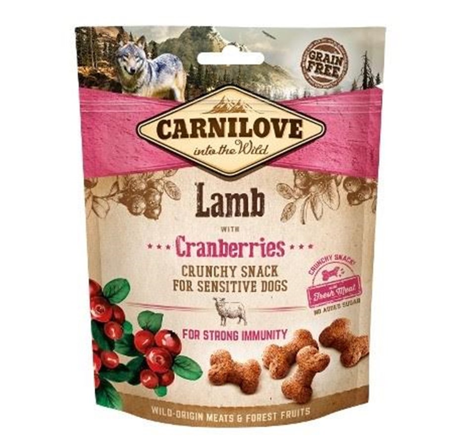 Koirat - Carnilove Crunchy Lamb with Cranberries 200g - 8595602527250