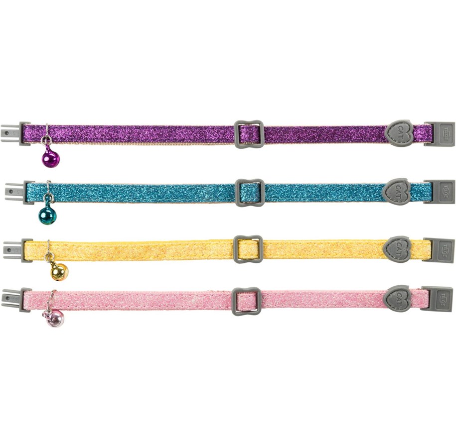 Kissat - Trixie Cat Collar w/ glitter assorted colours - TX4207