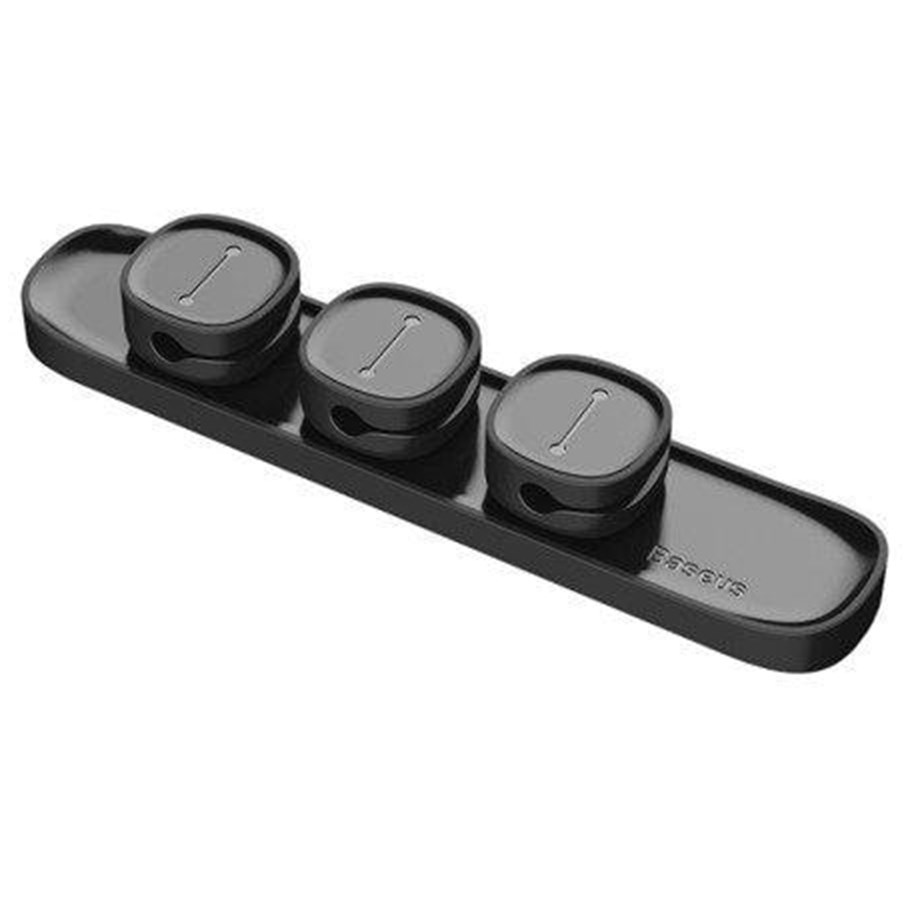 Lisätarvikkeet - Baseus  Peas Magnetic Cable Clip Black - ACWDJ-01