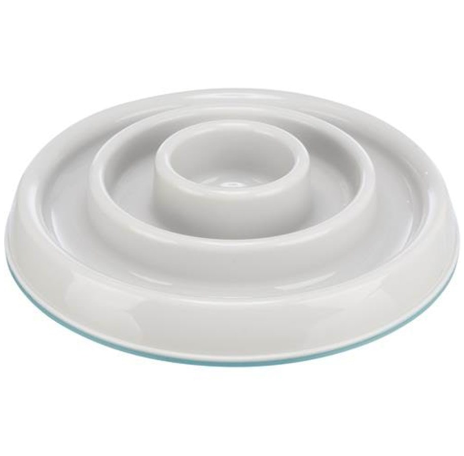 Koirat - Trixie Slow Feeding bowl plastic/TPR 0.45 l/ø 23 cm grey - TX25029