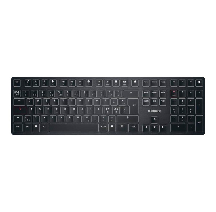 Näppäimistöt - Cherry KW X ULP - Näppäimistö - Pohjoismainen - Musta - G8U-27000LTBPN-2