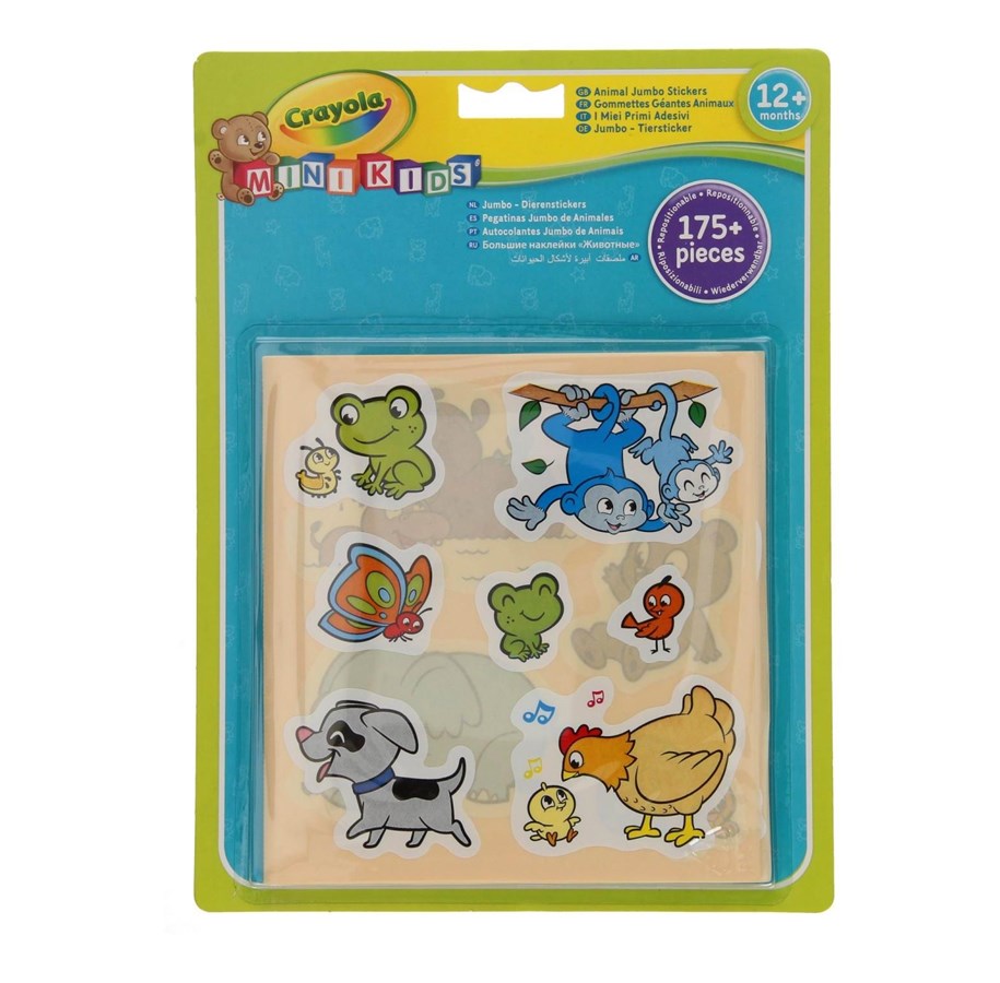 Luovat leikit - Crayola Mini Kids - Stickers Animals - 256291