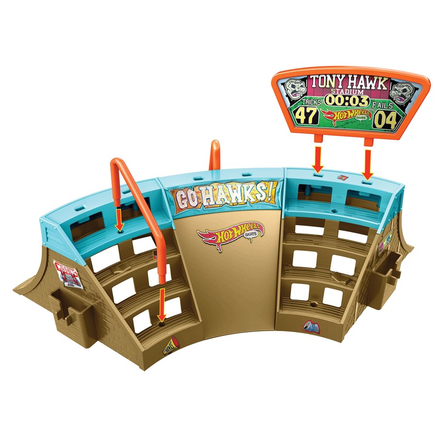Leikkisetit - Hot Wheels Skate Stadium Set With Exclus - HPG34