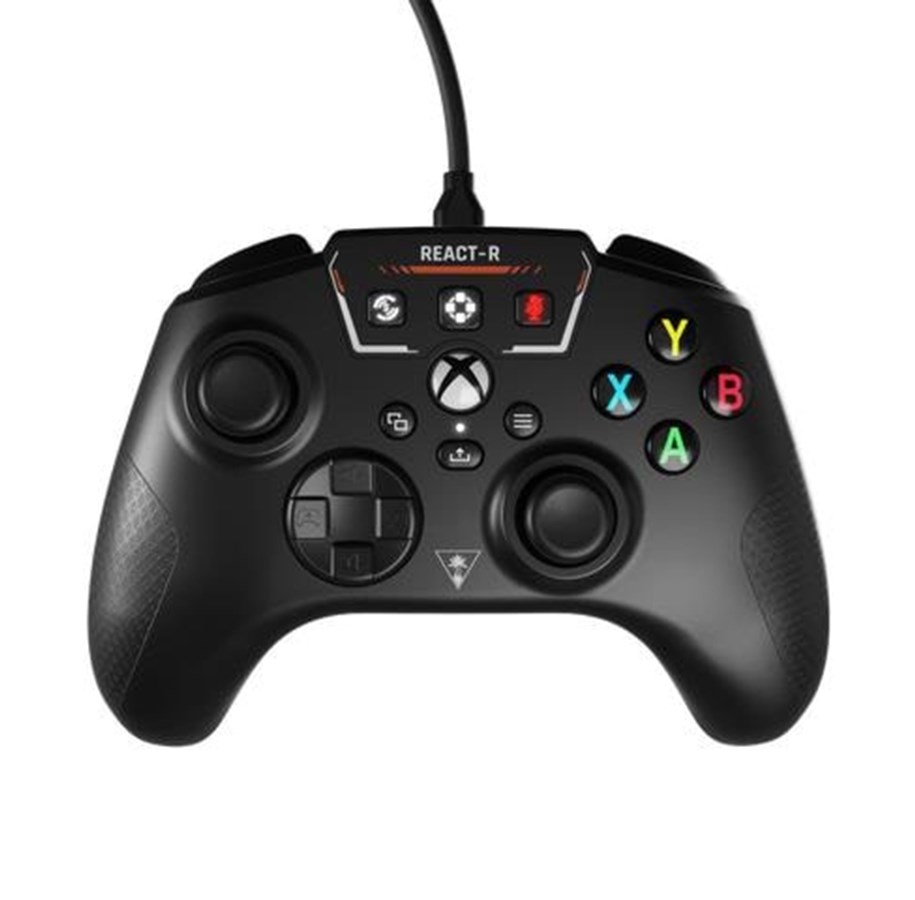 Pelit - lisävarusteet - Turtle Beach REACT-R - Xbox X/S Black - Wired Controller - Microsoft Xbox One - TBS-0730-02
